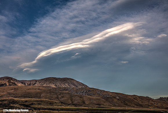 Striking cloud formation in Arthurs Pass New Zealand