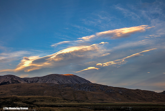 Striking cloud formations in Arthurs Pass New Zealand