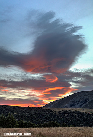 Stunning clouds over Arthurs Pass New Zealand