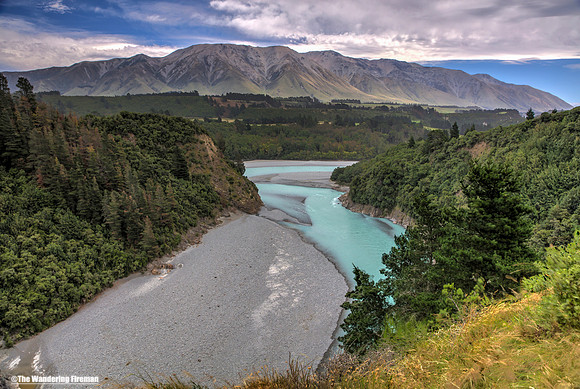 The Waimakariri river of New Zealand