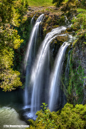 Whangarei falls in Whangarei on the north island of New Zealand