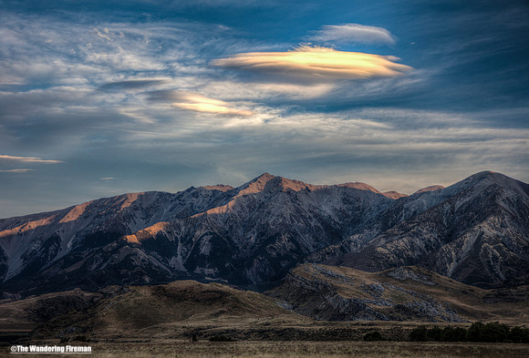 An unusual cloud formation over Arthurs Pass New Zealand