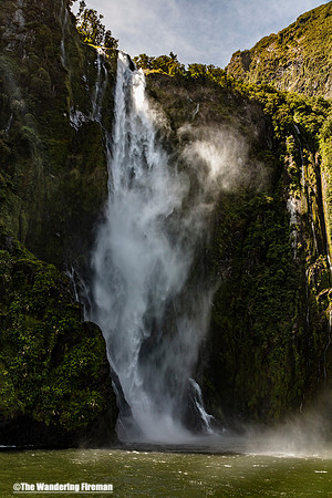 Stirling Falls in Milford Sound New Zealand
