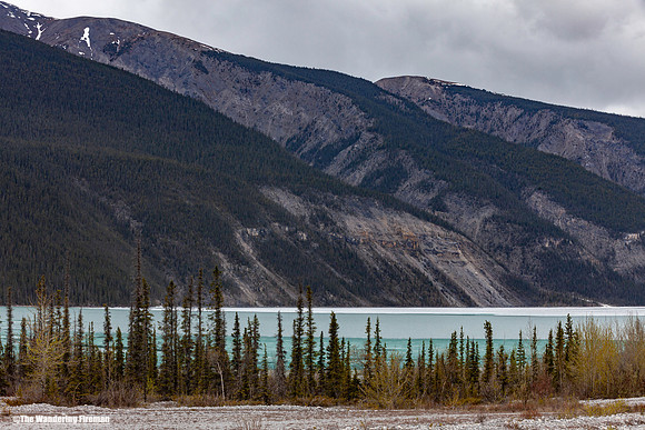 Kluane lake in the Yukon Territory of Canada