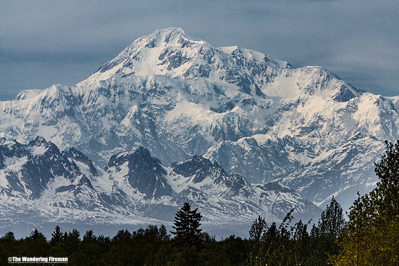 Rare clear day for Denali