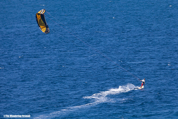 Kite surfer in Maui Hawaii