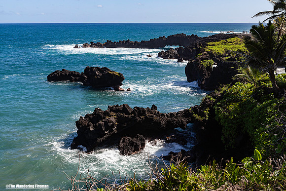 Lava coast of Maui Hawaii