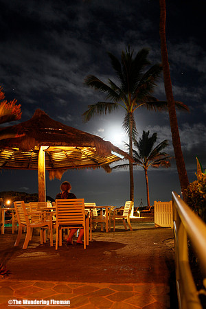 Looking over the ocean in Kuaui Hawaii