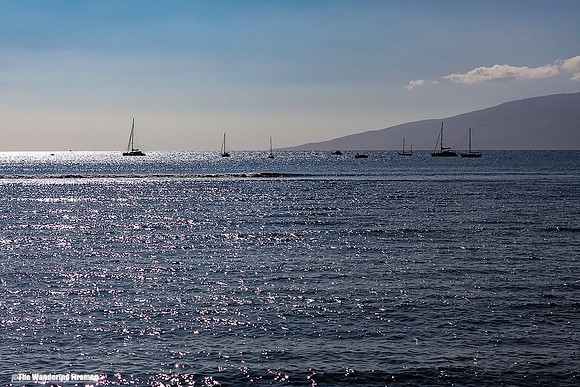 Ships on the Ocean in Maui Hawaii