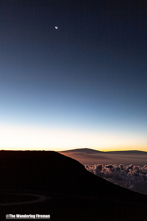 Sunrise on Haleakala on Maui in Hawaii