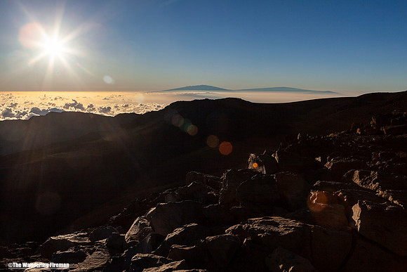 Sunrise on Haleakala on Oahu Hawaii