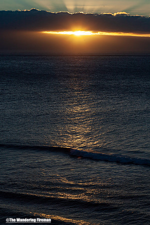 Sunset over the Pacific in Maui Hawaii