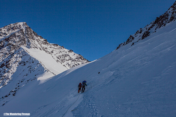 Approaching Zebra rocks from the Autobahn on Denali, Alaska, the highest mountain in North America