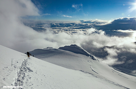 Descending down the Autobahn of Denali, Alaska, the highest mountain in North America 3