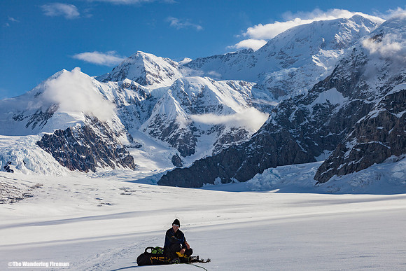 Resting on the glacier on Denali, Alaska, the highest mountain in North America 3