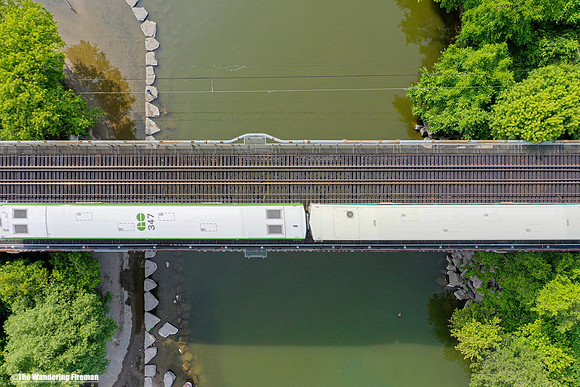 Ontario Go Train from above