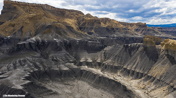 The landscape of Utah from above
