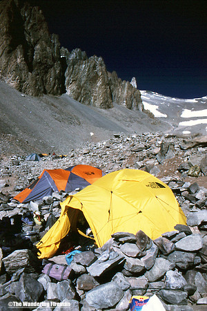 Camp one on the climb of Aconcagua Argentina
