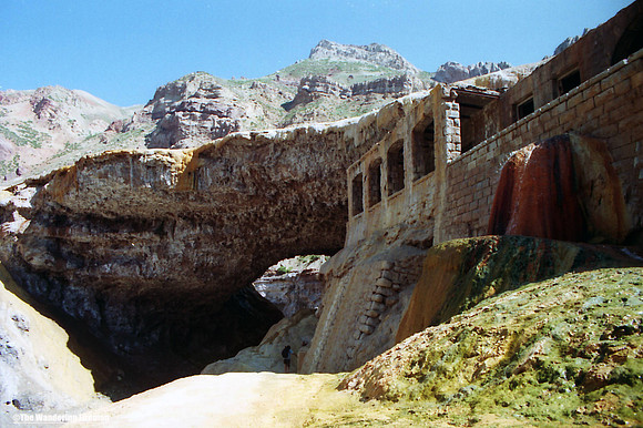 Puente Del Inca near Mendoza in Argentina
