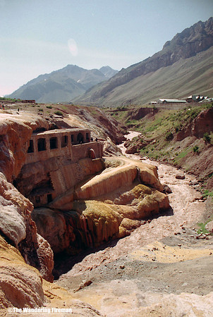 Puente Del Inca ruin in Argentina