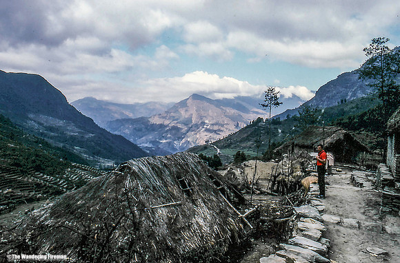 Jack trekking the Annapurna Circuit trail in Nepal