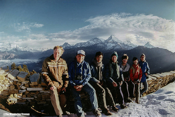 Our trekking group for the Annapurna circuit of Nepal