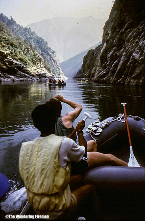 Rafting down the Trishuli river in Nepal