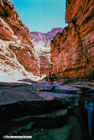 At the floor of the Grand Canyon by the river