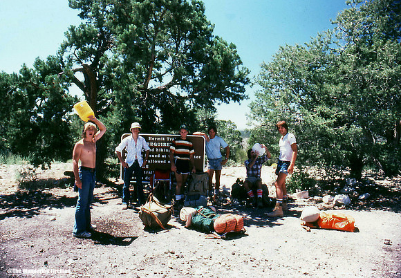 At the top of the Hermit Trail of the Grand Canyon