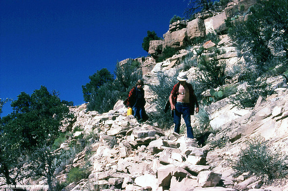 Continuing down the Hermit Trail of the Grand Canyon