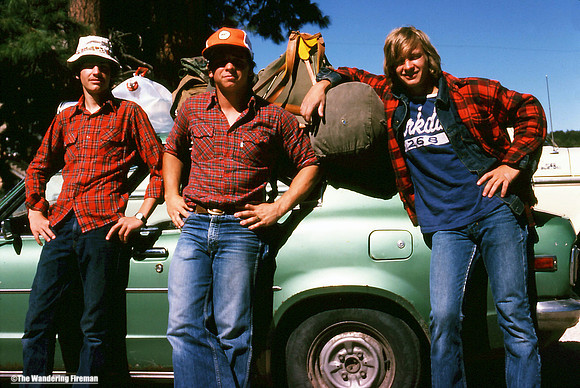Group shot of Dan, me and Rich before our hike down the Hermit Trail of the Grand Canyon