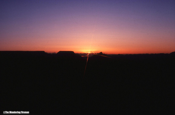Sunset over the horzon of New Mexico