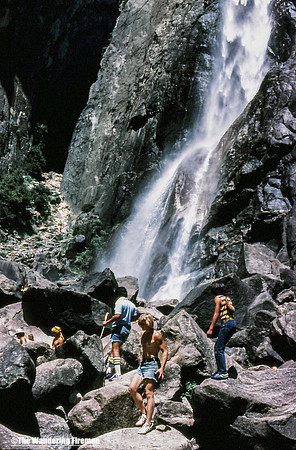 The base of Yosemite Falls in California