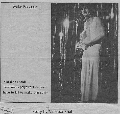 Ryerson Eyeopener image of Mike Boncour at Yuk Yuk's comedy club in Toronto
