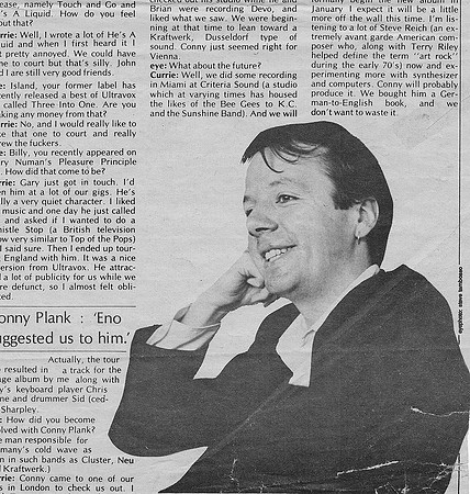 Ryerson Eyeopener image of Billy Currie of the British rock band Ultravox