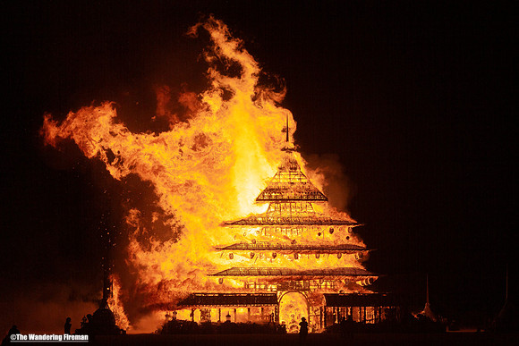 The Temple project at Burning Man in Black Rock Ciry Nevada