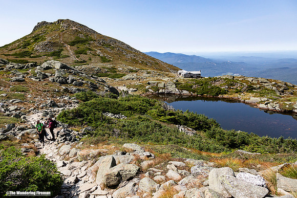 The trail from Lake of the Clouds hut on Mount Washington