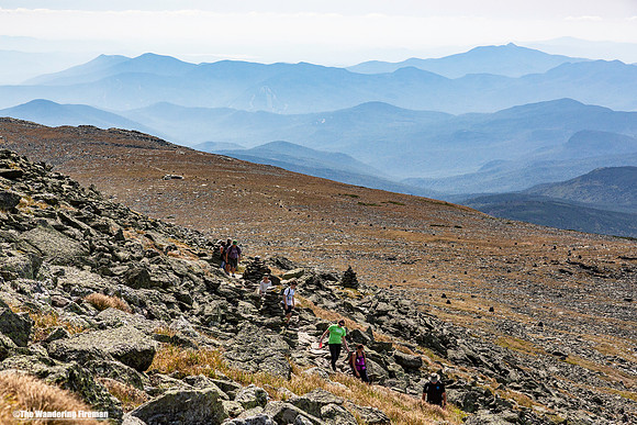 Making our way up Mount Washington in New Hampshire