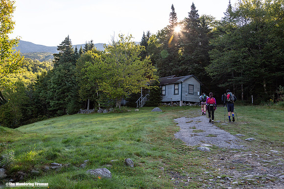 Beginning the climb up Mount Washington in the White Mountains of New Hampshire