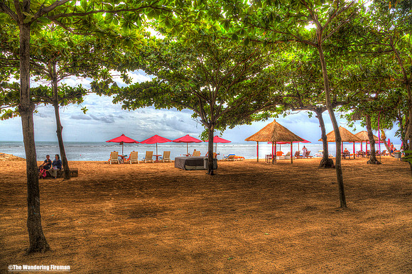 Beach scene in Bali
