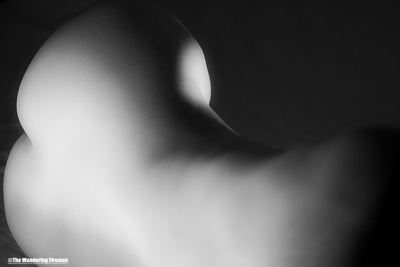 Female nude in monochrome