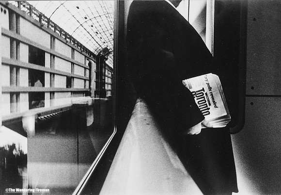 Artistic image inside an elevator