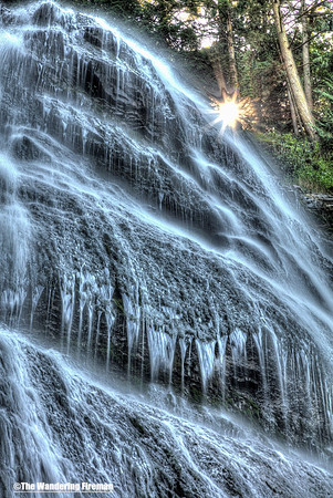 Bridal Veil Falls on the Bridal River of British Columbia Canada