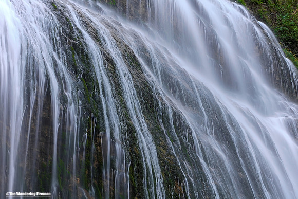 Bridal Veil falls on the Bridal River of British Columbia Canada