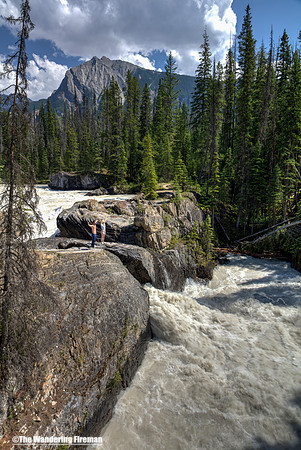 The Natural Bridge of the Kicking Horse River in Yoho National Park, British Columbia Canada