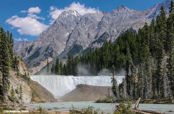 Wapta Falls on the Kicking Horse River in British Columbia Canada