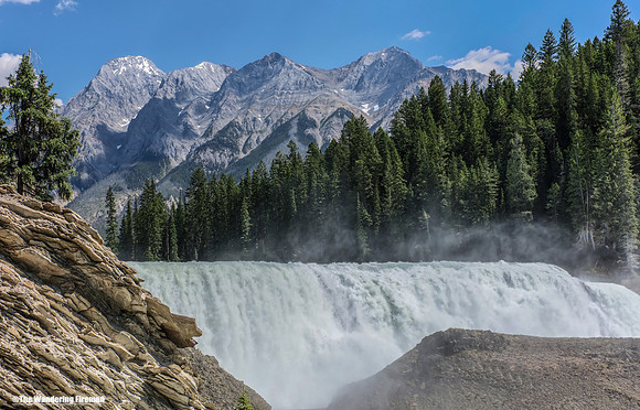 Wapta Falls on the Kicking Horse River in British Columbia Canada