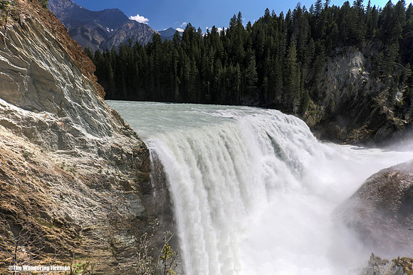 Wapta Falls on the Kicking Horse River in British Columbia Canada