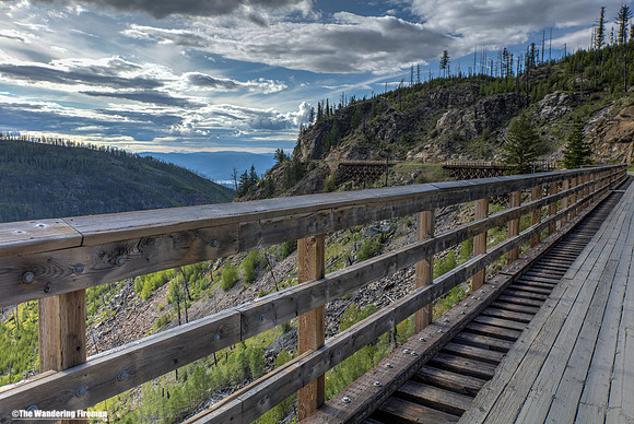 Myra Canyon trestles in British Columbia Canada