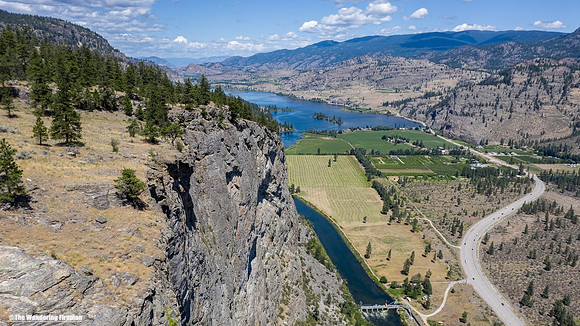 Highway 97 in Okanagan Valley of British Columbia